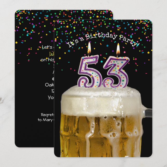 Invitation 53e fête de la bière (Devant / Derrière)