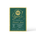55e anniversaire - Emerald Green Gold