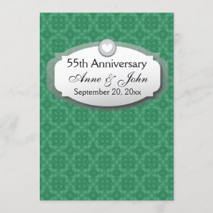 Invitation 55e anniversaire Emerald Green Z28