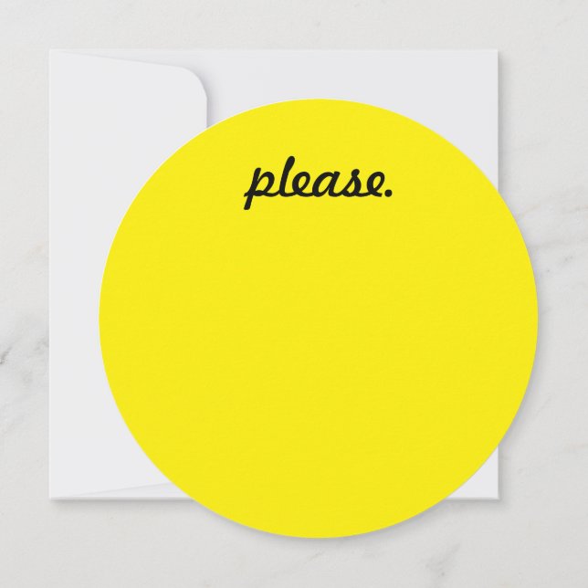 Invitation 5,25 x 5,25 Cercle d'invitation (Dos)