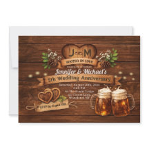 5e anniversaire de mariage en bois "Nous sommes to