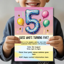 5th birthday party no theme