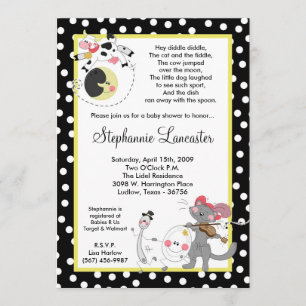 Invitation 5x7 Hey Diddle Diddle DidSery Baby shower Invitati