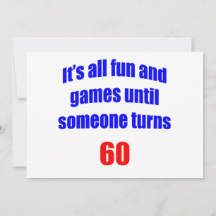 Invitation 60 Amusement et Jeux
