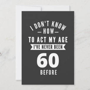 Invitation 60 et fabuleux / Joyeux 60e anniversaire