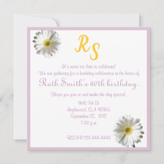 Invitation 60e anniversaire