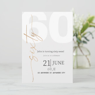 Invitation 60E anniversaire