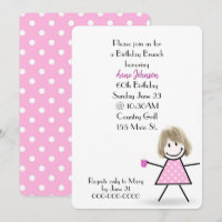 60e anniversaire Brunch Stick Girl