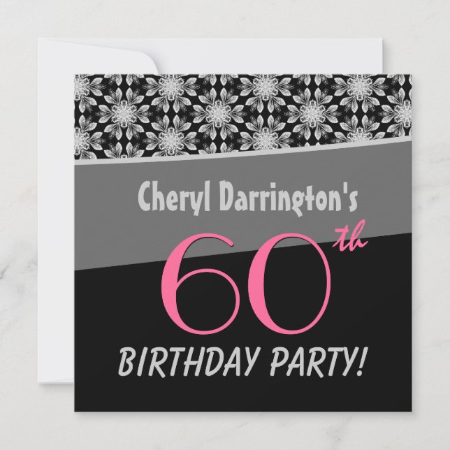 Invitation 60e anniversaire de la fête de l'argent et de la f (Devant)
