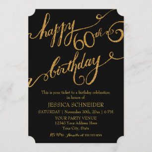 Invitation 60e anniversaire de la fête des billets