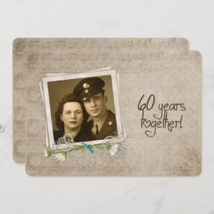 Invitation 60e anniversaire de Mariage Renouveau de la vision