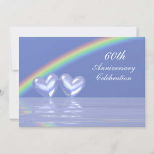 Invitation 60e Anniversaire Diamond Hearts