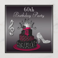 60e anniversaire Disco Diva Cake and Heels Hot Pin