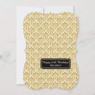 Invitation 60e Anniversaire Fête Glam Grand Gatsby Style