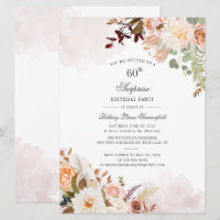 60e anniversaire Floral Pastel Green Surprise Part