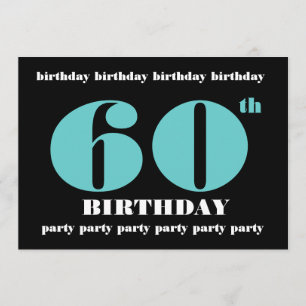 Invitation 60e anniversaire Modèle d'invitation