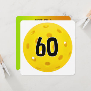 Invitation 60e anniversaire Pickleball Party