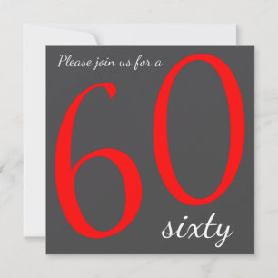 Invitation 60e anniversaire Texte DO-IT-YOURSELF