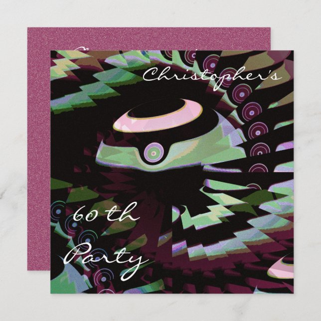 Invitation 60e Bowls Anniversaire (Devant / Derrière)