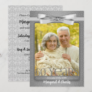 Invitation 60ème anniversaire du Mariage Diamond