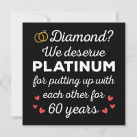 60ème anniversaire du Mariage I - Diamond Funny Co