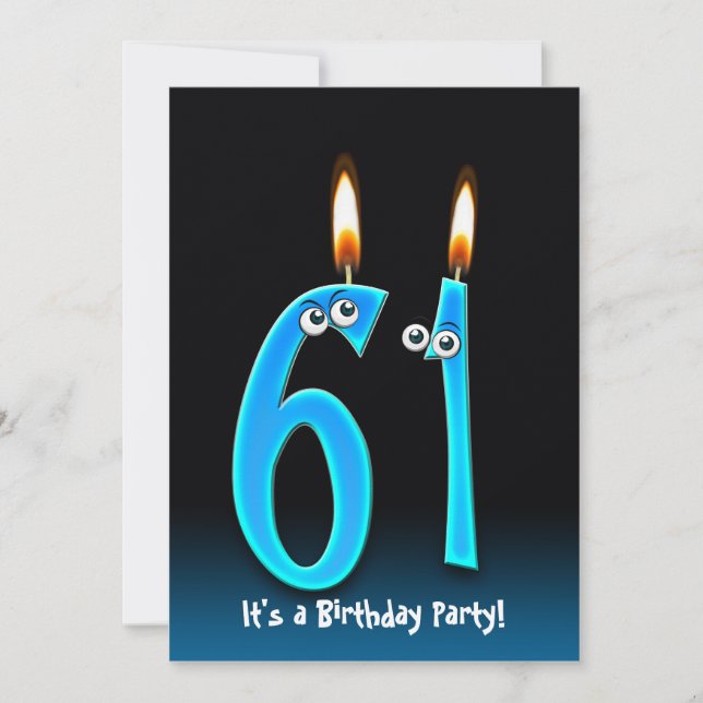 Invitation 61e fête d'anniversaire (Devant)