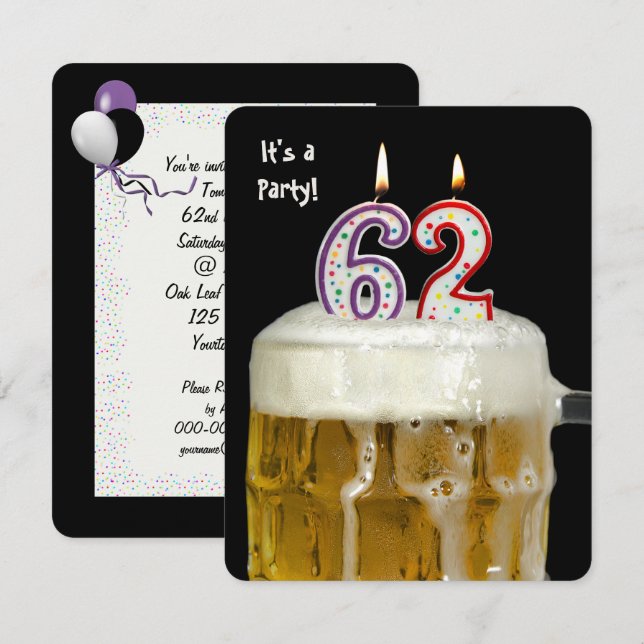 Invitation 62e fête de la bière (Devant / Derrière)