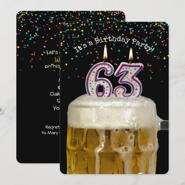 Invitation 63e fête de la bière (Devant / Derrière)