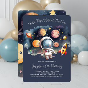 Invitation 6ème anniversaire de la fête Planètes extérieures