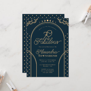 Invitation 70 & Fabuleux Or Tarot Vintage 70e Anniversaire