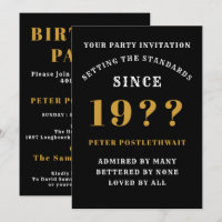 70e Anniversaire Ajouter Nom Année Noir Or Pour Lu