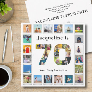 Invitation 70e anniversaire Conception de votre propre collec