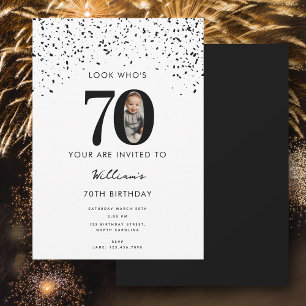 Invitation 70e anniversaire de la fête Regardez qui est 70 ph