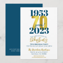 70e anniversaire de la typographie de fête Date
