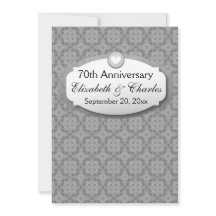 70e Anniversaire de Mariage Anniversaire Platine Z