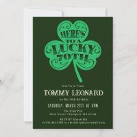 70e fête d'anniversaire Lucky Shamrock irlandais