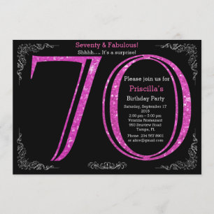 Invitation 70e, fête d'anniversaire, Soixante-dix, Gatsby, ar