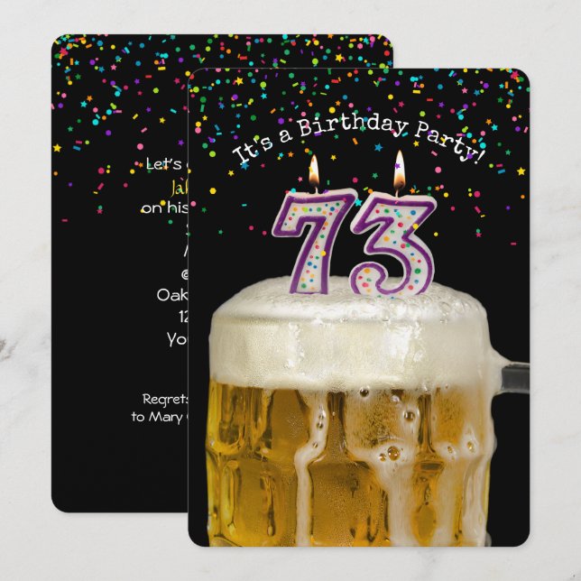 Invitation 73e fête de la bière (Devant / Derrière)