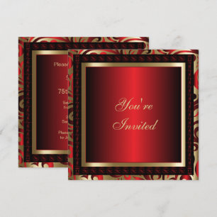 Invitation 75e fête d'anniversaire Texte DO-IT-YOURSELF