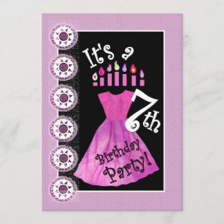 Invitation 7ème modèle W1171 de robe de ROSE de fête