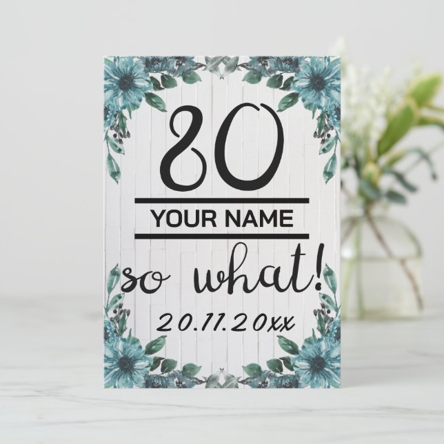 Invitation 80 Alors Quoi - Drôle 80e anniversaire (Debout devant)