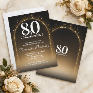 Invitation 80 ans et Fabuleux Anniversaire à l'Arche Étoilée