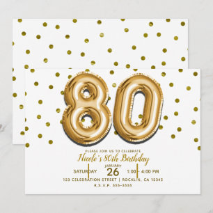 Invitation 80 ballons d'or et quatre-vingtième fête