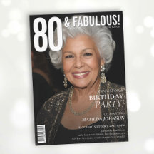 80 et Fabulous Magazine Couverture 80e anniversair
