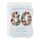 80e anniversaire Photo Collage élégant et intempor