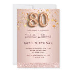 80e anniversaire rose étoiles blush