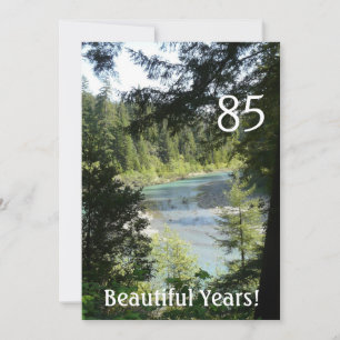 Invitation 85 Belles Années!-Anniversaire+Lac Woodland