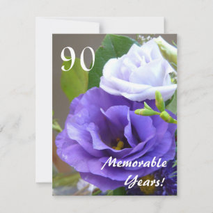 Invitation 90 années mémorables!-Fête d'anniversaire/+Citatio