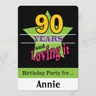 Invitation 90 ans et aimer