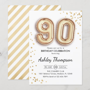 Invitation 90e anniversaire - Ballons d'or